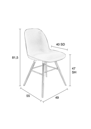Bistro chair Zuiver Albert Kuip 13
