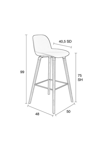Bar stool Zuiver 7