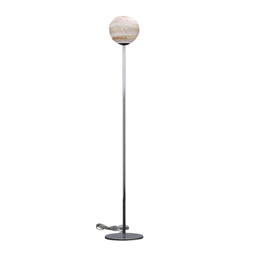 Murano Lume Pianeta Stehleuchte  (Braun-Weiss)