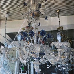 Murano Pendellampe Fulgor Rezzonico Blau